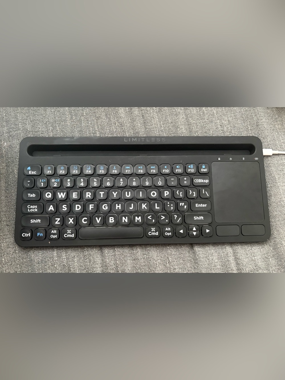 Wireless Multi-Device Keyboard with Touchpad - Picture 3 of 5